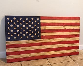 Wooden american flag | Etsy