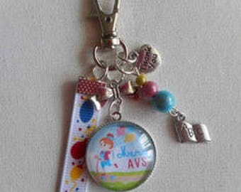 Keychain bag charm / "AVS thank you" / year end gift / thank you