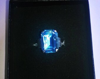 Adjustable silver ring 925