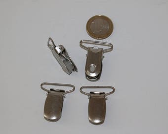 Set of 4 clips suspenders, sweet 2.5 cm