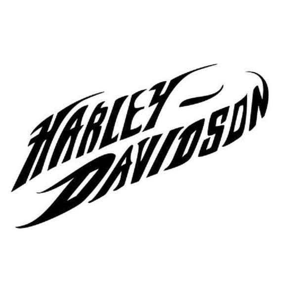  Harley  Davidson  text Vinyl Decal 