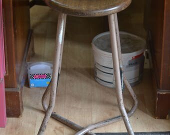 Vintage Industrial Stool