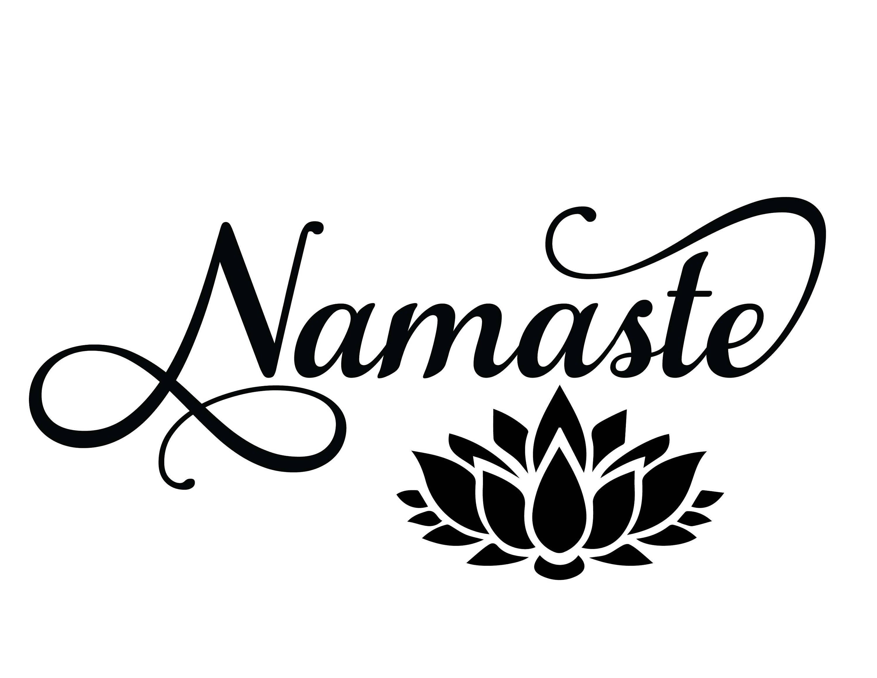 Download Namaste svg, Lotus flower, Yoga svg, Cut files for Silhouette, Files for Cricut, Cutting File ...