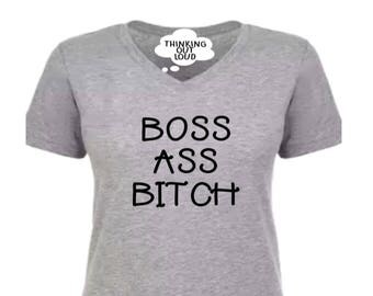 NEW T SHIRT Rap Music Fresh Ratchet Disobey Swag Slogan Tee ASS BITCH BOSS