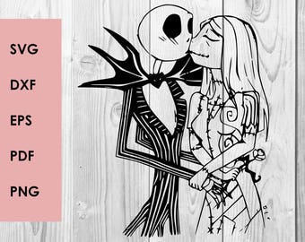Nightmare before christmas SVG DXF PNG cutting file, Printable, T-shirt Design, Scrapbooking Clipart
