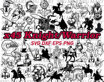 knight svg, medieval knight svg, warrior svg, clipart, eps, dxf, png, clipart, decal, stencil, vinyl, silhouette, vector, line art,