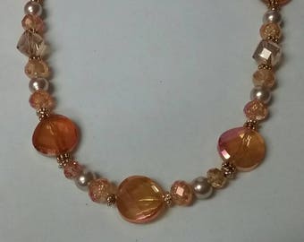 Amber Beaded Necklace