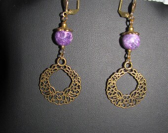 For floral and Aqua Terra Jasper earrings