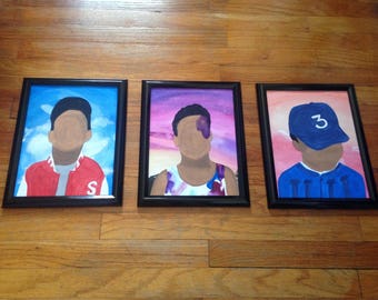 Chance The Rapper Hand Painted Album Covers