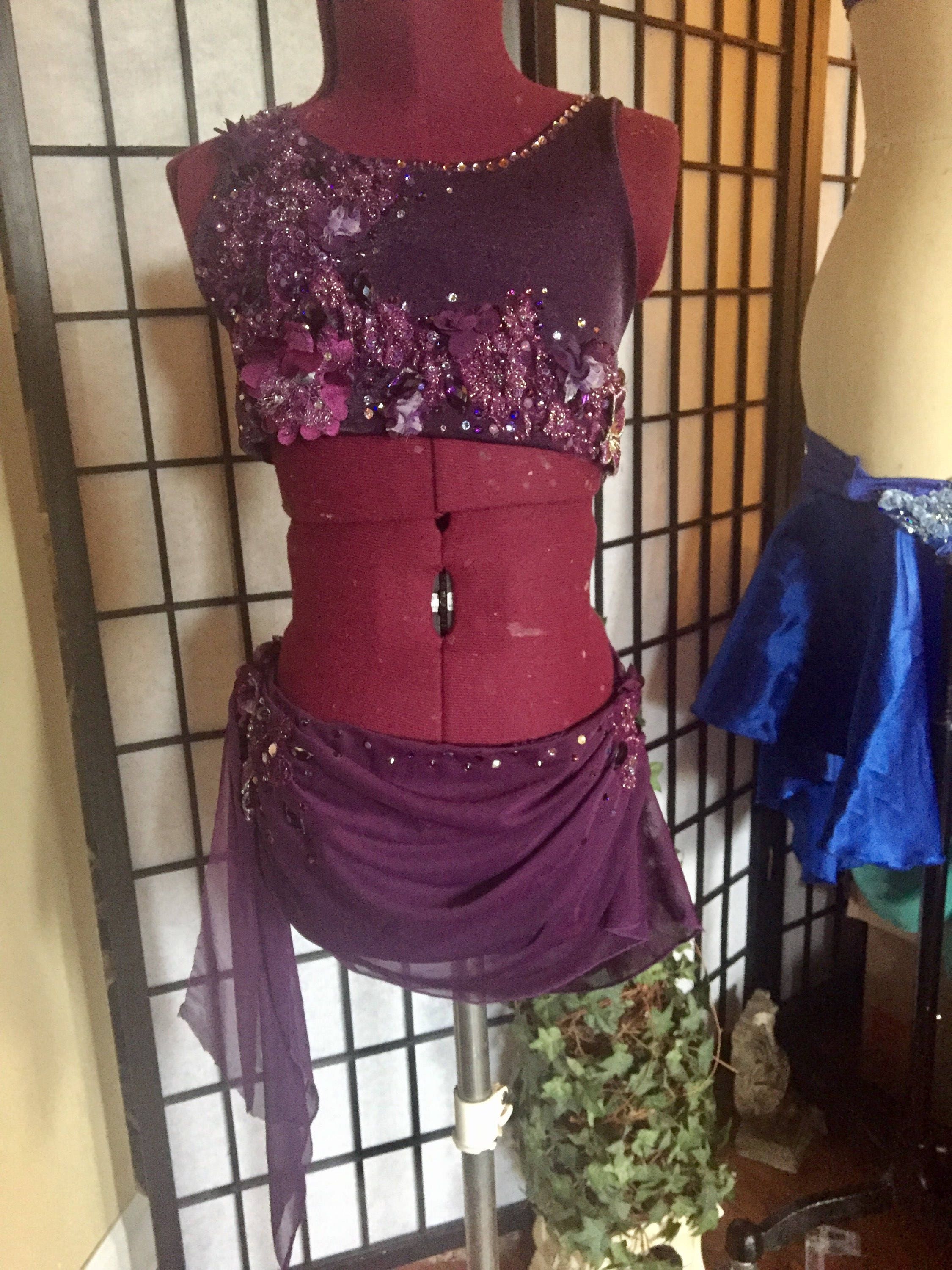 Purple Rain Custom Girls Competition Dance Costume