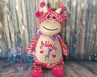 pink giraffe teddy