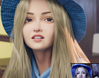 Personal stylized 3D art from your photo - 2560x2560 pixels