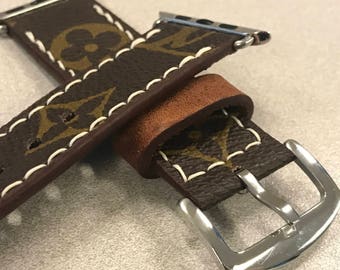 etsy louis vuitton apple watch strap
