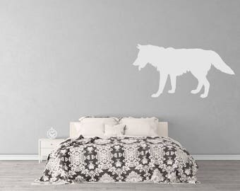 Wolf wall decal | Etsy