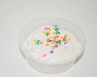 Vanilla Ice Cream Slime, Vanilla Butter Slime, Butter Slime, sprinkles, Slime with Sprinkles, Special Slime, Birthday Slime