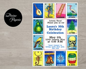 Loteria invitation | Etsy