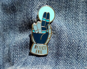 Slightly Flawed Dungeons and Dragons pins sale!, Dnd Pin, Detect Evil Enamel Pin, B-Grade Pin, C-Grade pin, Dungeon Master Gift