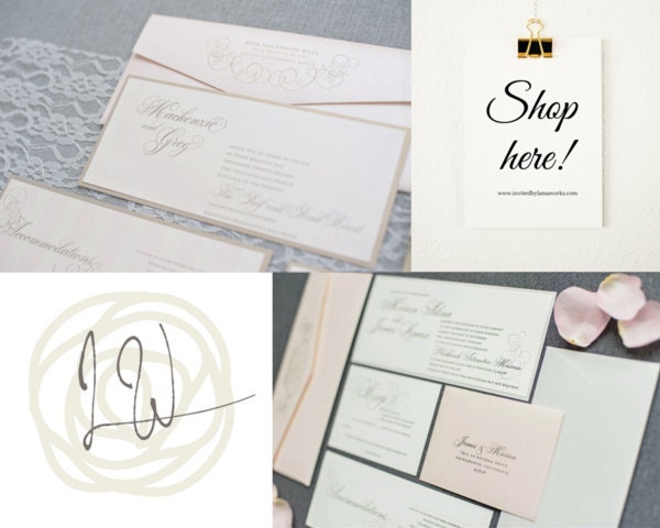 Custom wedding invitation design