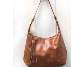 Leather hobo bag | Etsy