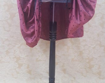 SALE Raspberry Pink Spot Knee Length Bustle Skirt-One Size Fits Up To A 52" Waist
