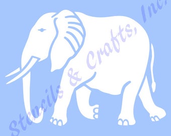4" ELEPHANT STENCIL SAFARI stencils template animal background art pochoir templates craft pattern scrapbook paint new