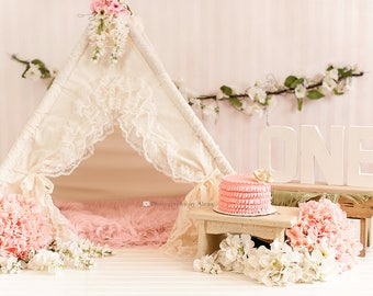 teepee, kids teepee, lace teepee, teepee tent, girls teepee - BABY BIANCA