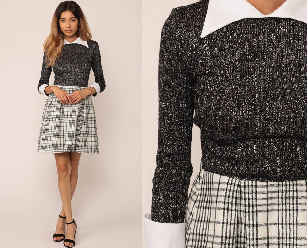 retro checkered outfit