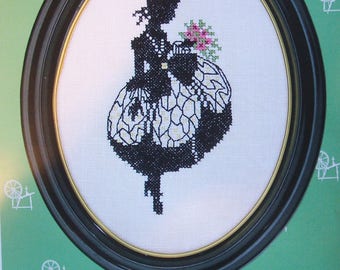 Eva Rosenstand Silhouette Girl 12-494 Clara Waever Cross Stitch Kit