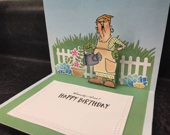 Art Impression cards, Howdy, Happy Birthday Cards, Pop Up Cards, cards that Pop Up, Birthday, thinking of you, cards for grandparents