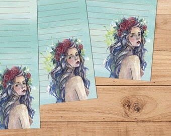 Gypsy Rose - A5 Stationery - 12, 24 or 48 sheets