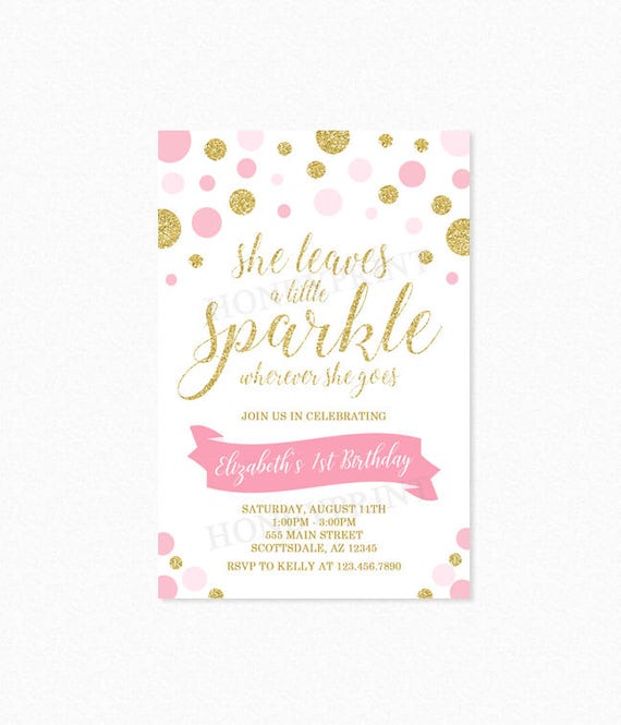 Sparkle Invitations Birthday Party 7