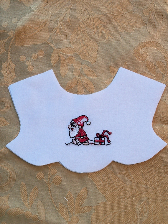 18" Size / Embroidered Christmas Bodice Front Overlay / Lining Included for 18" American Girl Dolls