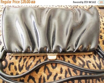 Now On Sale Vintage Black Purse 1960's Rockabilly High End Accessories Mad Men Mod Mid Century Hollywood Regency