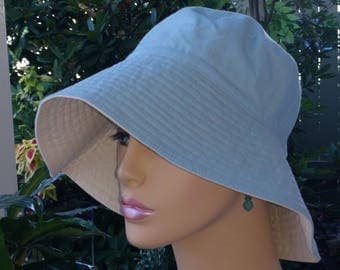 Womens Chemo Hat Sun Hat Beach Hat Floppy Hat Alopecia Hair Loss Hat Made in the USA. SMALL-MEDIUM