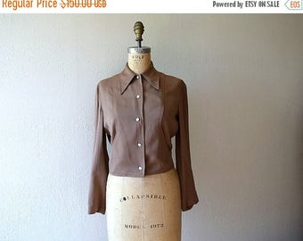 25% SALE 1940s Western gabardine jacket . vintage 40s jacket