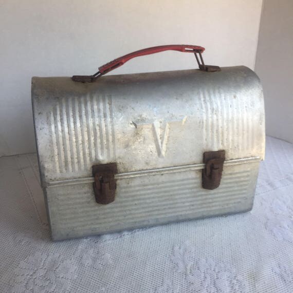 Thermos Lunch Box / Vintage Aluminum Lunchbox Made in Norwich