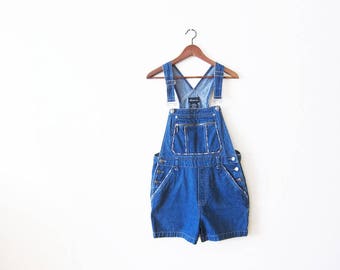 Overall Shorts / Shortalls / Women Denim Overalls / Short Overalls / Jean Overalls / Overalls Shorts / 90s Clothing / Vintage Overalls