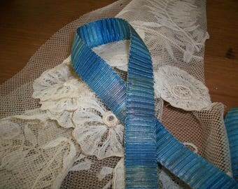 ombre rare silk antique authentic ribbon work pleated ribbon