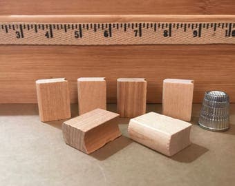 B- unfinished wooden books miniatures