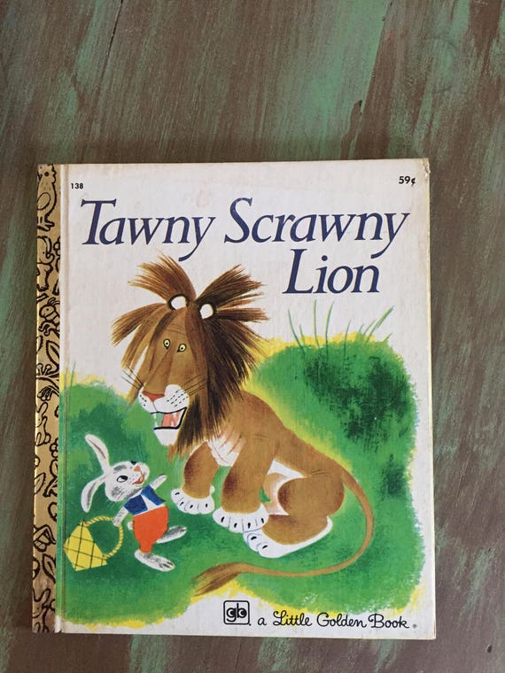 Tawny Scrawny Lion A Little Golden Book 59 cents 138 1978