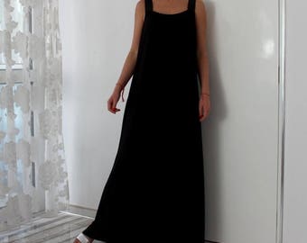 SALE ON 20 % OFF Black Maxi dress/ sleeveless dress/ Long maxi dress / Summer dress / Plus size dress /Party dress/ Summer dress/ Sundress/