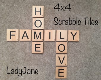 Scrabble Tiles/Wall Art 4x4