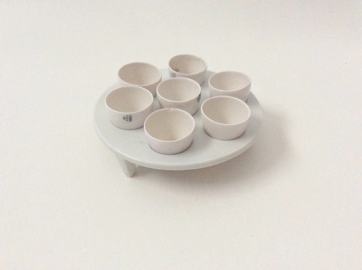 Vintage Crucible Set Crucibles with Stand Coors Crucibles