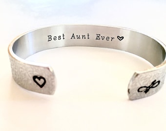 Aunt Bracelet With Birthstone, Gift For Aunt, Aunt Jewelry, Aunt Birthday Gift