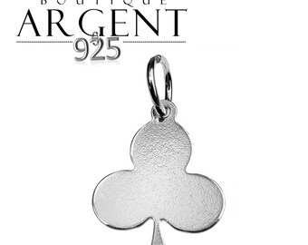 Clover shaped 17.1 X 11.3 mm 925 Silver Pendant