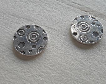 Clearance * 5 decorated, silver medal pendant