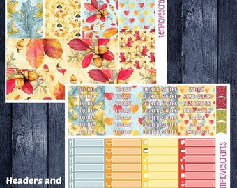 Weekend Sale Fall Woodlands Set for Erin Condren Life Planner