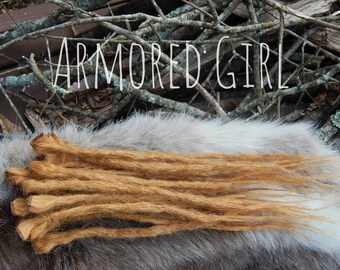 custom 30 Human hair 10" to 18" dreadlock extenders ANY COLOR