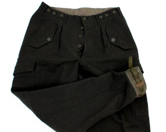 Vintage Original Wool Military Pants / Mens Military Pants / Mens Army Pants / Wool Military Pants /