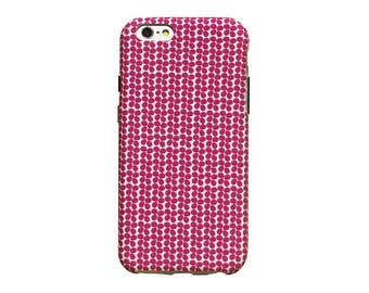 Hot pink petals phone case for an iPhone 6 or iPhone 6 Plus
